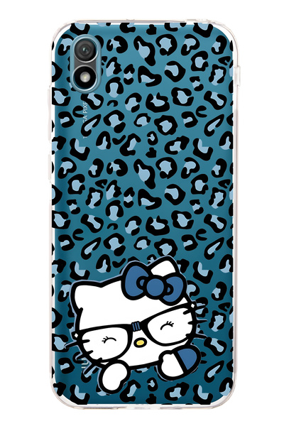 FLAMENKO حافظة هاتف شفافة متوافقة مع هاتف هواوي Y5 2019 بنمط كيتي