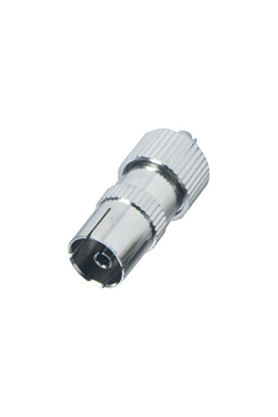 USE Коаксиален кабелен конектор, USE, метален, сребърен