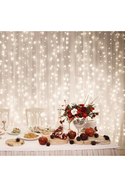 Home Cortină luminoasă LED, alb cald, 2x3 m, IP44