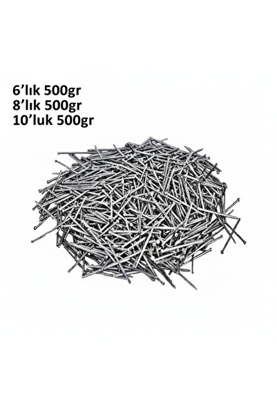 SM SANAYİ MARKET Çivi Seti , İnşaat, Tahta ve Ahşap Çivisi , 6'lık, 8'lik ve ...