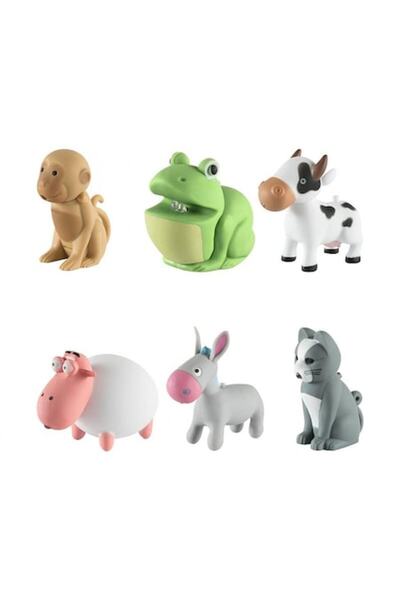 Home Set of 12 LED Keychains with Various Animals