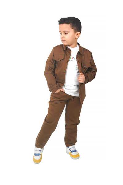 Classio Kids Lycra Gabardine Three-Piece Suit