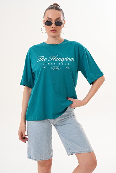 ŞİMAL Дамска тениска с принт и детайли, с дълъг ръкав и широка яка 260256 -