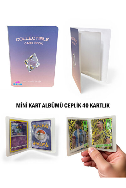hediyecik Koleksiyon Oyun Kartı Albümü Ceplik 40 Kartlık