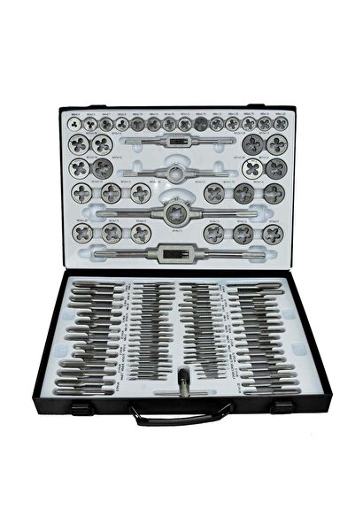 GEKO SET TAROZI SI FILIERE 110 PIESE, PENTRU FILETE INTERIOARE SI EXTERIOARE -