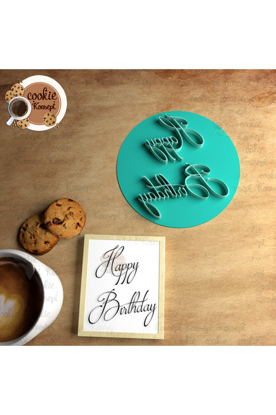 CookieKonsept عيد ميلاد سعيد # 11 |   ختم/شارة متوافقة مع الكوكيز والعجين والطين