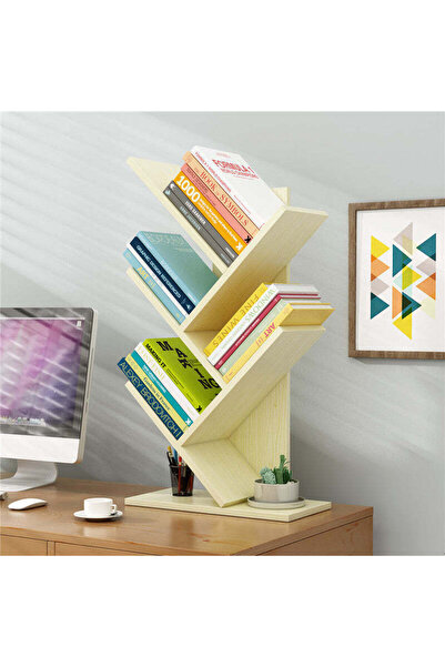 Vivendo Raft depozitare carti in forma de copac, 59x31 cm / Verde