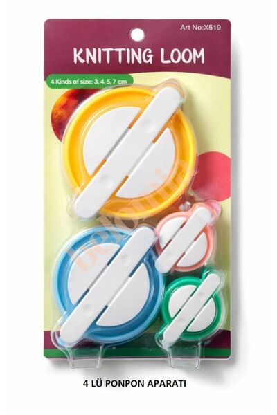 Belomia Home Collection 4'lü Ponpon Aparatı Blister Paket