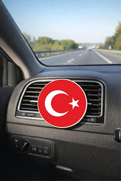 PROMOSYONİK Türk Bayrağı Tasarımlı Fan Petek Oto Kokusu