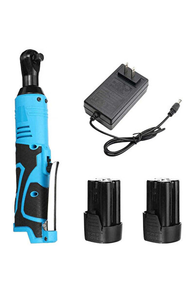 Vivendo Electric Ratchet Wrench 3/8", 80 Nm, 300 RPM, 12V, 2 batteries, Fast ...