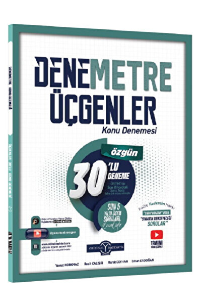 Açı Yayınları Orijinal Yay TYT Üçgenler Denemetre 30 Lu Konu Denemesi / Son 5...
