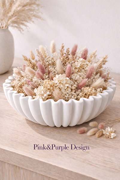 pink&purple desing Dekoratif İskandinav Dalgalı Büyük Boy Mum ,Takı ,Anahtarl...