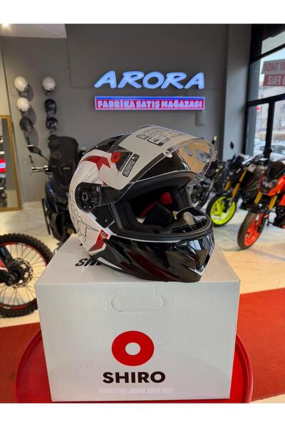 Shiro ÖZAY MOTOR Sym motosiklet kaskı (M) beden