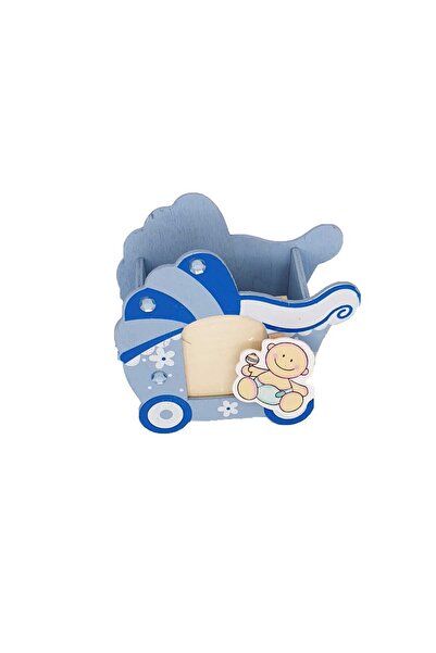 decotoys Suport pix din lemn carut bebe