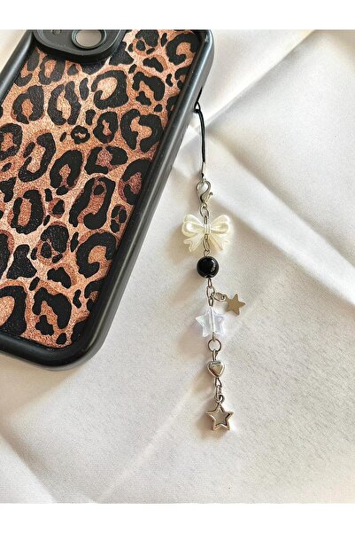 bohemian takı tasarim Fairycore Y2K Star Siyah İncili Boncuklu Yıldızlı Telef...