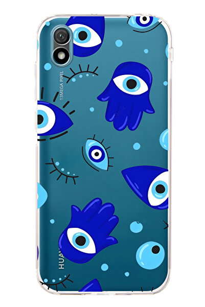 FLAMENKO حافظة هاتف هواوي Y5 2019 متوافقة مع هامسا ذات نمط يدوي شفاف