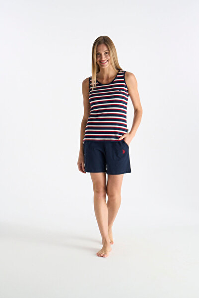 U.S. Polo Assn. Women's Color-Changed Strappy Cotton Skin-Friendly Navy Blue ...