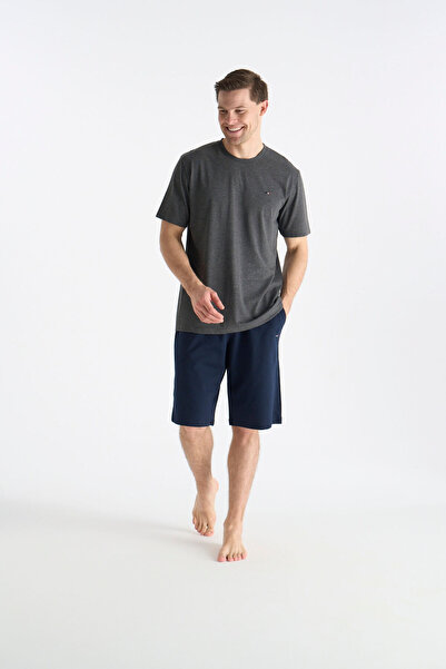 U.S. Polo Assn. New season men's anthracite melange shorts set