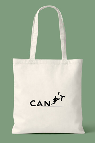 Hayali Şeyler Can'T Printed Cloth Bag - Daily Shoulder Bag