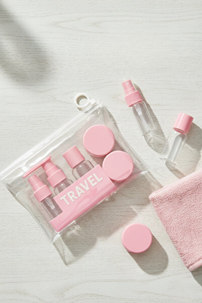 AYMELEK Set od 5 putnih boca za kabine aviona, kozmetički spremnici za ponovn...