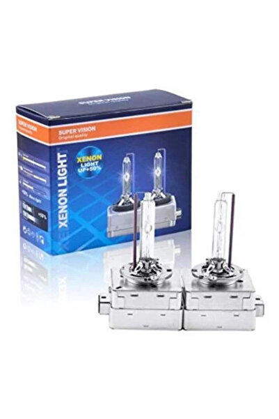 Vivendo Set of 2 Xenon D1S White Vivendo® Headlight Bulbs, 35W, 6000K, Metal ...