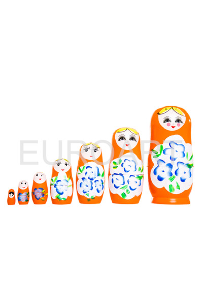 decotoys Matrioska portocalie 7/set