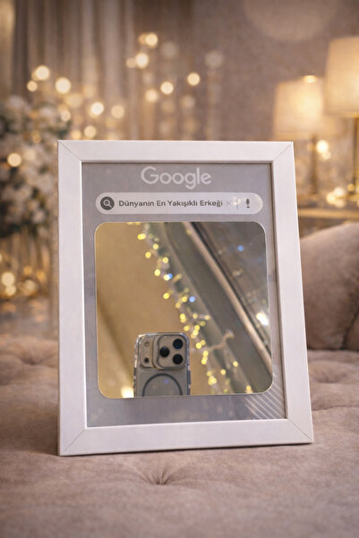 NPCQUN Özel Tasarımlı Ayna Çerçeve – Dünyanın En Yakışıklı Erkeği Yazılı – Ki...