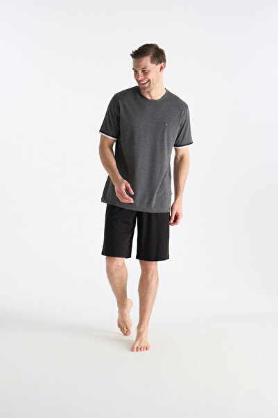 U.S. Polo Assn. New season men's anthracite melange shorts set