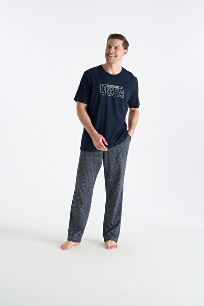 U.S. Polo Assn. Licensed Men's Navy Blue Pajama Set 19049