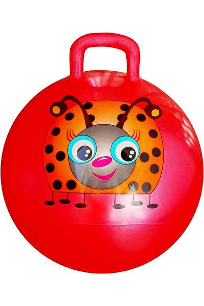 Oyuncakcı&Burada Kırmızı Zıp Zıp Kanguru Zıplama Pilates Topu Çocuk Pilates T...