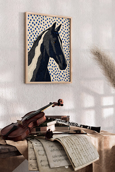 Artiera Ζωγραφική με ινδικό άλογο με στίγματα, Μοντέρνος Πίνακας Εικονογράφησ...