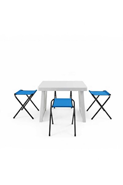 Bofigo 4 Adet Katlanır Balıkçı Kamp Taburesi 40 X 50 Cm Portatif Plastik Katl...