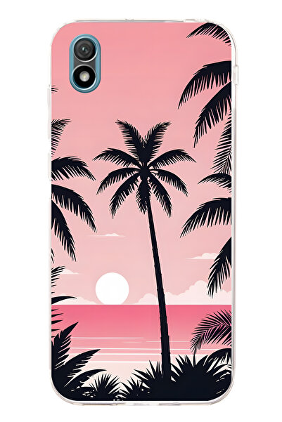 FLAMENKO حافظة هاتف شفافة متوافقة مع هاتف هواوي Y5 2019 بنمط راحة اليد