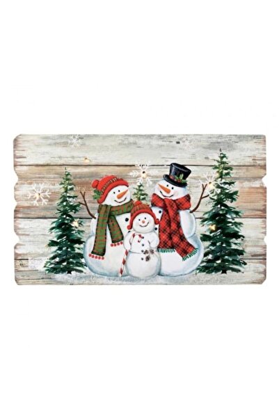 Home LED осветена картина, Дом, Зимен пейзаж 40x24 см