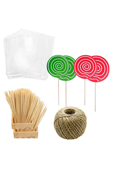 adin tasarım Lollipop Cake Cakepops Cookie Making Set 201 Pieces Cookie Stick...