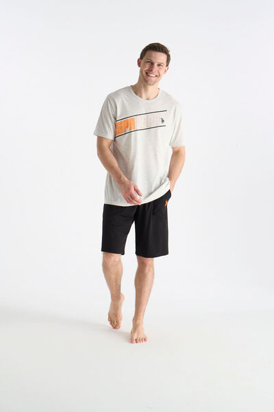 U.S. Polo Assn. Set pantaloni scurți pentru bărbați 26Y Snow Melange