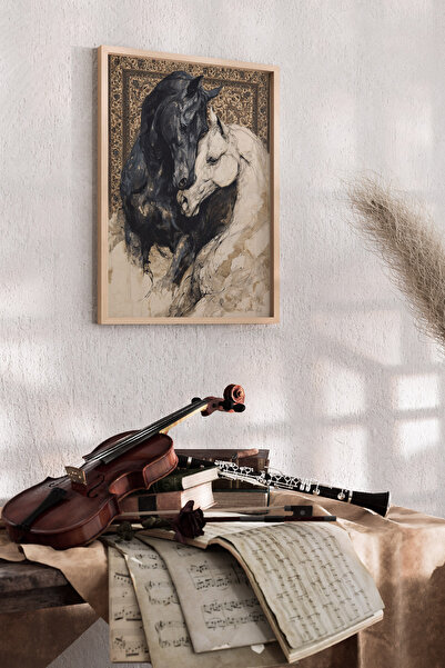Artiera Πίνακας Αλόγων με Ευγενή Αντίθεση, Εθνικό Διακοσμητικό Σαλόνι - Πίνακ...
