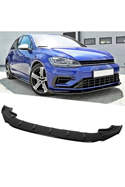 Tuning Vadisi Golf 7 ve 7.5 uyumlu R Ön Lip (Plastik) Piano Black 2012-2019 a...