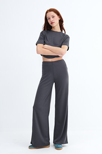 Addax Elastic Waist Trousers Pn9021