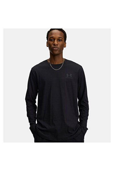 Under Armour Sportstyle Left Chest Long Sleeve T-Shirt, Black (1329585-002)