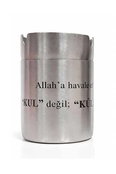 Dev3dtech Paslanmaz Çelik Kapaklı Araç Küllüğü | Cafe Küllüğü | Lazer İşlemel...