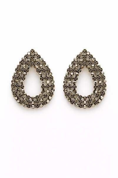 Angelovia Damla Copper Plated Stone Women's Steel Earrings