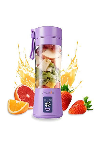 Vivendo Vivendo Portable Blender Smoothie Maker, 380 ml, USB Charging, Powerb...