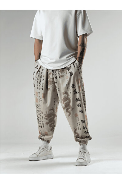 COCOPELLI Chinese Patterned Men's Shalwar Trousers Coc2926