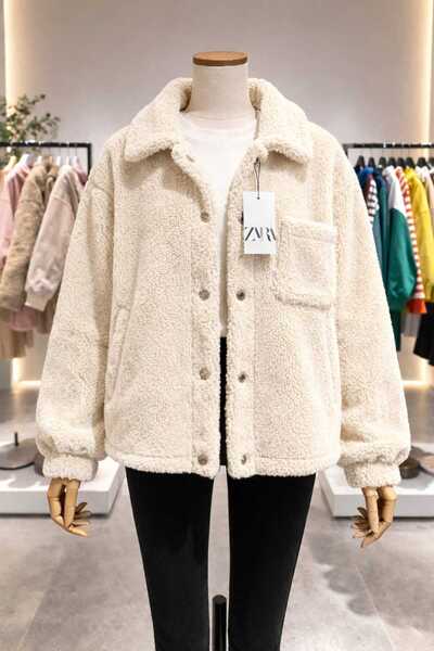 MARSEL Kuzu Peluş Ceket Hırka