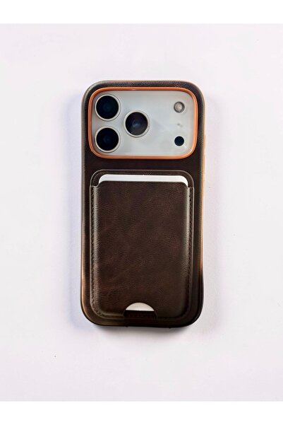 HYPERSOFT Iphone 17 Pro Max (6.9 inç) Uyumlu Premıum Deri Cüzdanlı Kartlıklı ...