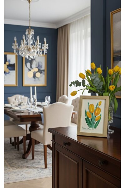 DecorKa Hand Painted Painting - Unique Floral Collection, Gift for March 1-8