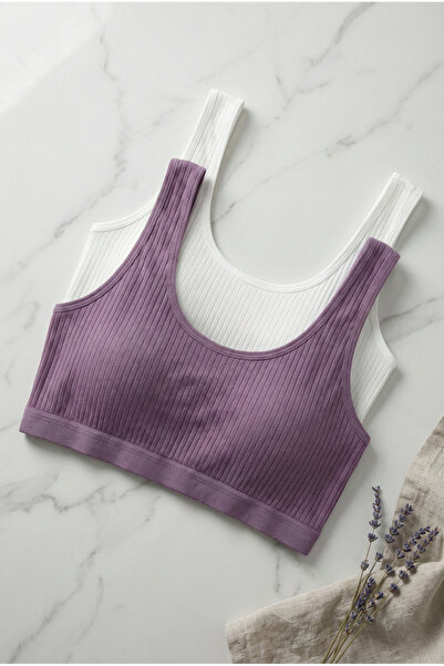 underwear bodyway مجموعة من قطعتين من حمالة الصدر المرنة بدون خياطة من نوع Br...