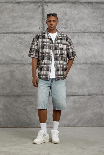 NOMARC Green Question Digital Print Oversize Shirt