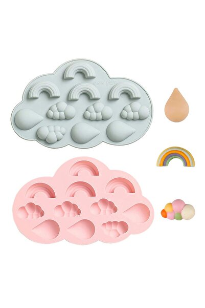 Dharst Silicone Mold - Clouds, Rainbow and Drops